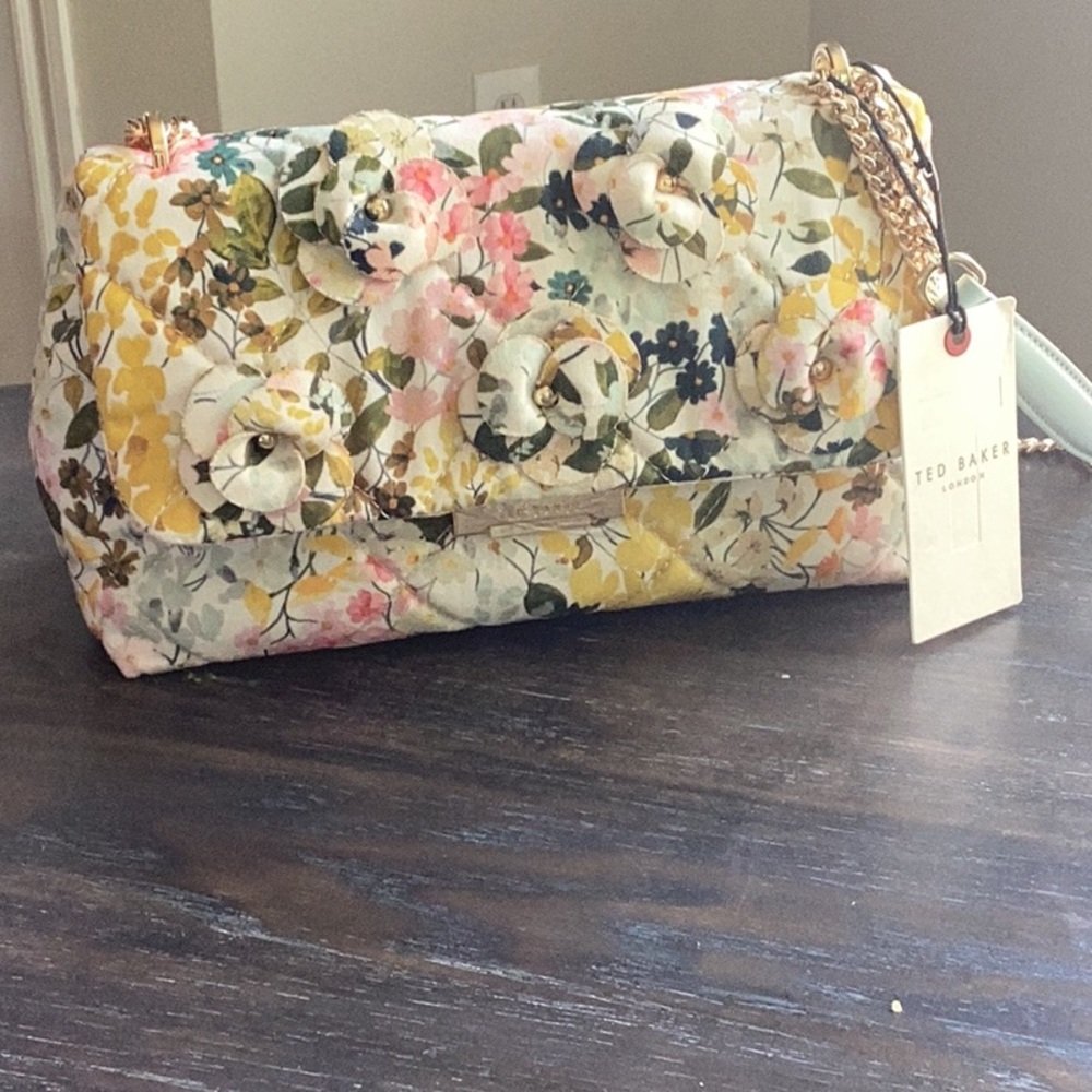 Ted Baker Ginn Marie Floral Convertible Crossbody Bag NWT
